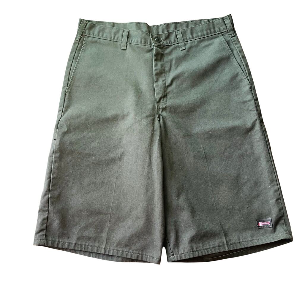 Dickies Loose Fit Work Shorts – Brown Loose Fit Flat Front Work Shorts Size 33